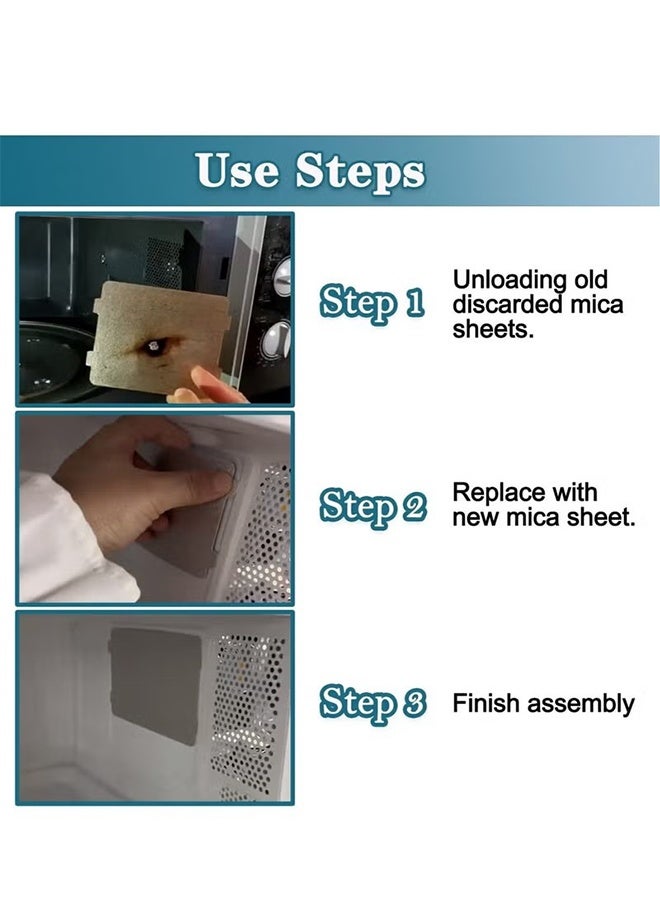 واي جيه قطع فرن الميكروويف ذات 6 عبوات - غطاء موجي شامل، عزل حراري فعال، مناسب للمطبخ المنزلي، المطاعم، المكاتب، الملحق السميك المقاوم للحرارة - Image 5